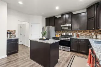 Granite Countertops and brand new gas stove