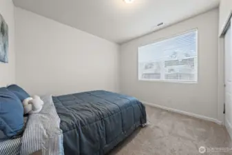 Downstairs bedroom. Would also make a great home office space