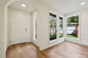 Entry with large windows