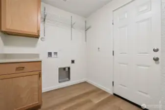 Unit #A laundry area