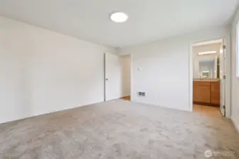 unstaged primary bedroom unit #A