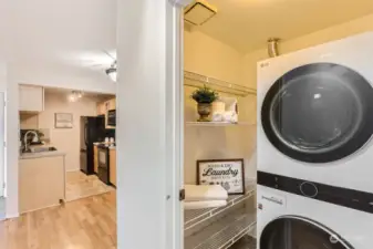 Laundry Space with Washer and Dryer Included