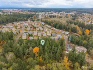 Aerial view of Bell Hill Community.