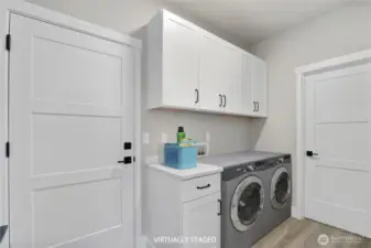 Digitally staged - laundry room