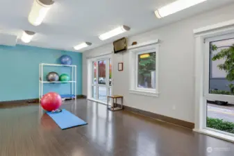 Yoga area.