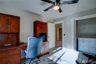 Third bedroom is currently used as second office.