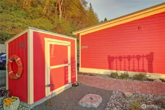 Detached Storage Shed for Crab Pots and Toys~