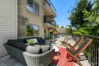 Looking back to the other side of the patio.