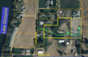 Aerial of property layout
