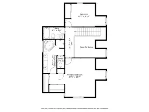 Main house upper level floorplan