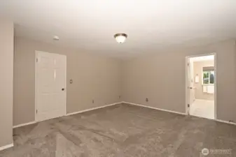 See Matterport floor plan for dimensions for the whole home. This primary is a suite!