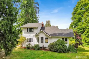 Southside of house
