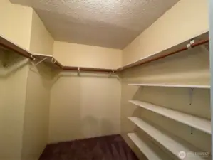 Main floor bed walk in closet