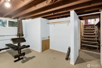 semi-finished rooms in basement
