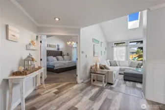 Primary on main with a 5 pc. en suite and walk in closet!