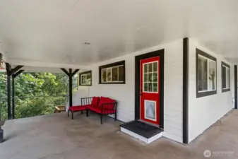 Entrance into living room.