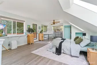 Oversized primary bedroom.