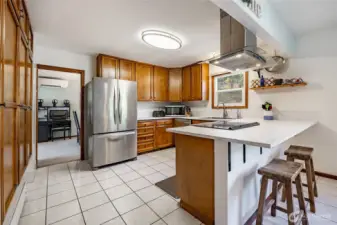 New SS range/oven and hood. New countertops.
