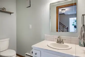 1/2 bath on main level