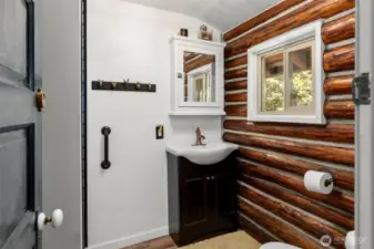 Hall bath with shower