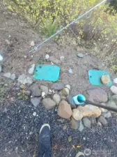 Water meter on the property