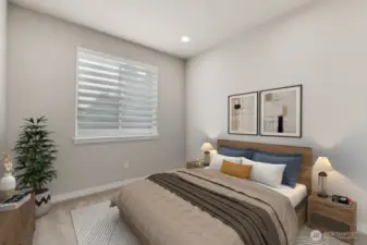 Virtual staging - another upstairs secondary bedroom