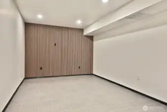 Downstairs finish room for office, home gym or theater room...