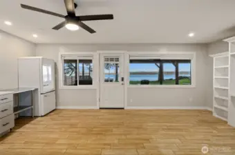 Private entrance to lower unit.