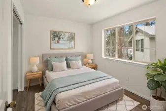 Additional bedroom offering comfort, or a great area for a study, or just an extra room for the choosing.