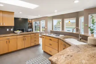 With plenty of counter and storage and space.