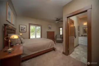 Main level guest room with en suite 3/4 bath