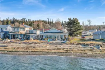 Beach side of house