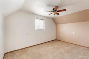 Bedroom #2 with fresh paint.