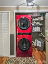 Upgraded washer and dryer to stay