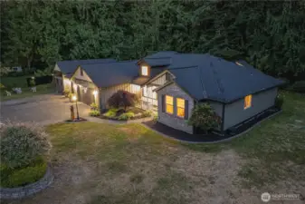 Aerial view of home