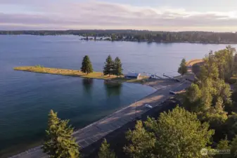 Inside  North Lake Tapps Park offering  , swimming, picinic area  and boating available