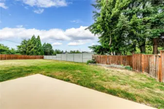 Backyard(HOA mows)
