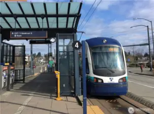 Nearby bus takes you to the Light Rail