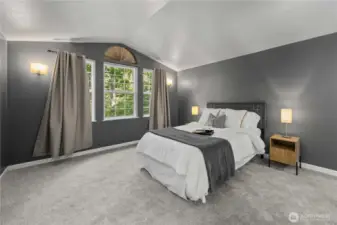 Spacious primary bedroom.
