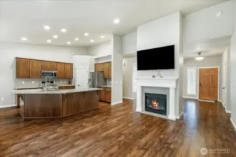 Kitchen with ample eating space