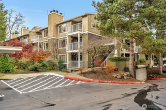 Private and secure with plenty of Visitor parking available.  Well maintained complex with on-site manager and secure parking garage.  NO RENTAL CAP!