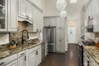 The rich luxury vinyl flooring is throughout the entire home.