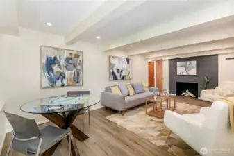Lower level family room.