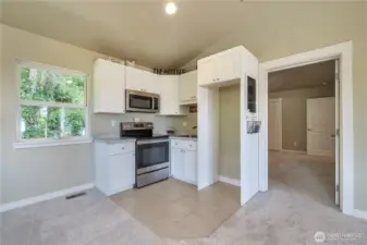 Family room has a 2nd kitchen