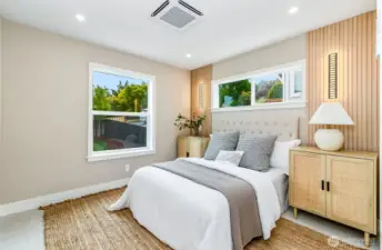 Master Bedroom with beautiful details