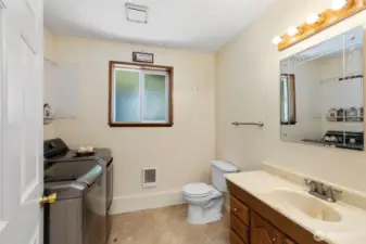 Lower Level Bath & Laundry Room