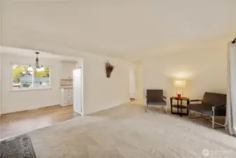 Easy access to your kitchen with eating space.