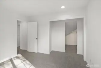 Bedroom #3 with closet view