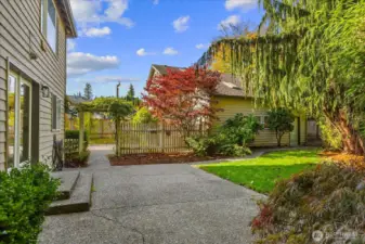 Backyard leading to DADU