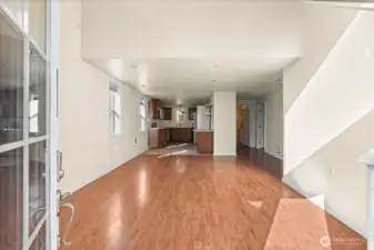 1,600 sq ft across two levels, this detached home offers its own long driveway, yard space